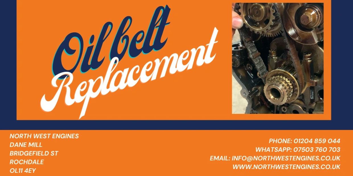 Oil pump belt replacement